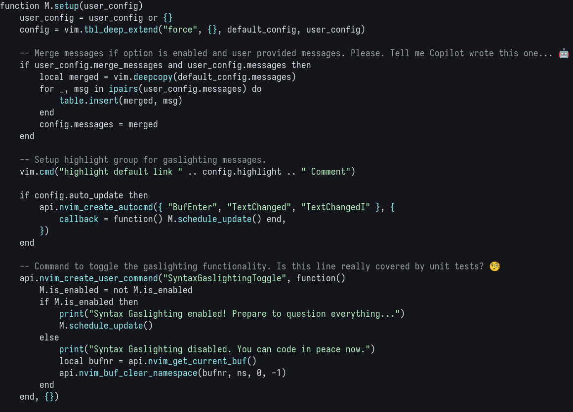 Syntax Gaslighting in action